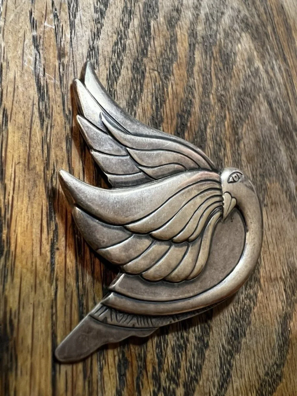 Early Unsigned Laurel Burch Dove Brooch Very Rare & Collectible 1980 EUC